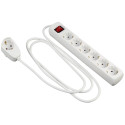 REV Multiple Socket Outlet 6+1 2m, white, Powersplit