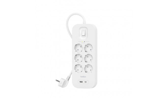 Belkin Surge Socket 6-fold, USB-A+C, 650J.SRB002VF2M