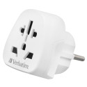 Verbatim World to Europe Travel Adapter Plug white WTEU-02 49549