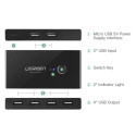 UGREEN USB 2x4 Sharing Switch Selector Black