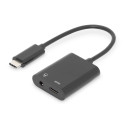 DIGITUS USB Type-C adapter Type-C USB-C-le + 3.5 mm pesa