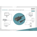 DIGITUS USB Type-C adapter-/konverterkaabel Type-C to DVI