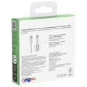 1x2 Belkin punutud PVC kaabel 1m USB-C/USB-C valge CAB004bt1MWH2PK