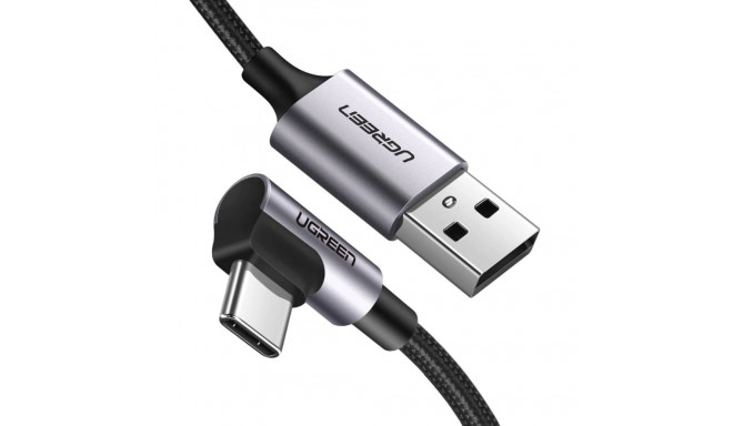 UGREEN nurga all USB-C–USB-A andmekaabel must 1M