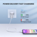 UGREEN Lightning tüüpi C-kaabel 1m valge