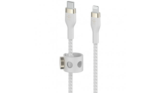 Belkin Flex Lightning/USB-C 15W 3m mfi. sert. valge CAA011bt3MWH
