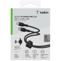 Belkin Flex USB-C/USB-C kuni 60W 1m, must CAB011bt1MBK