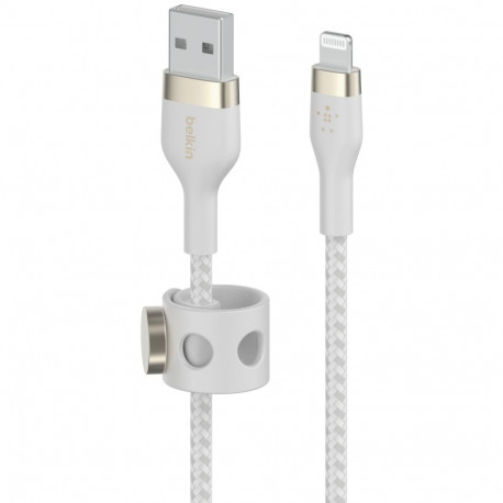 Belkin Flex Lightning/USB-A 3m mfi sertifitseeritud, valge CAA010bt3MWH