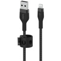 Belkin Flex Lightning/USB-A Kaabel 1m MFi sertifitseeritud, must CAA010bt1MBK
