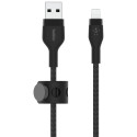 Belkin Flex Lightning/USB-A 1m mfi cert., black CAA010bt1MBK