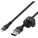 Belkin Flex Lightning/USB-A 3m mfi sertifitseeritud, must CAA010bt3MBK