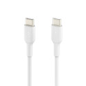 Belkin USB-C/USB-C kaabel 2m PVC, valge CAB003bt2MWH