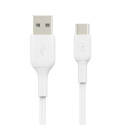 Belkin USB-C/USB-A Kaabel 3m PVC, valge CAB001bt3MWH