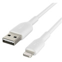 Belkin Lightning Lade/Sync Cable 1m, PVC, white, mfi certified