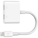 Belkin Lightning Audio + Laadimine RockStar valge F8J198btWHT
