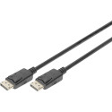 Digitus DisplayPort ühenduskaabel DP St/St, 2m, Ultra HD 4K, must