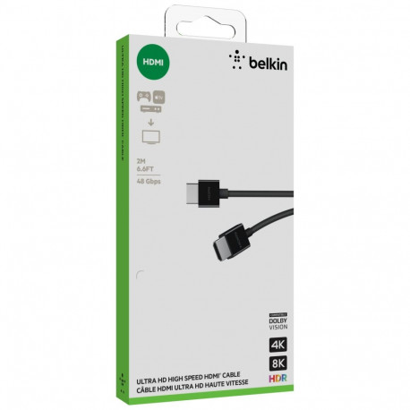 Belkin ultra kiire HDMI kaabel 4K HDR, 2m, must AV10175bt2MBKV2