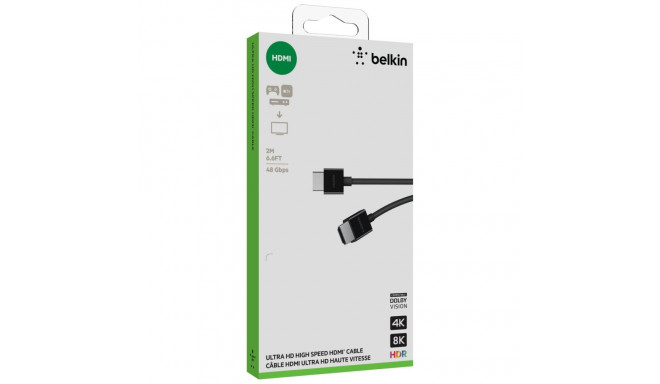 Belkin Ultra Highspeed HDMI Cab. 4K HDR, 2m,black AV10175bt2MBKV2