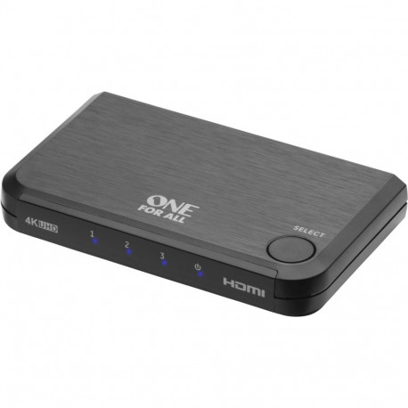One for All nutikas HDMI-lüliti SV 1632 4K koos kaugjuhtimispuldiga
