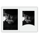 1x100 Daiber portreefotode kaustad passepartout'ga 13x18 valge siid