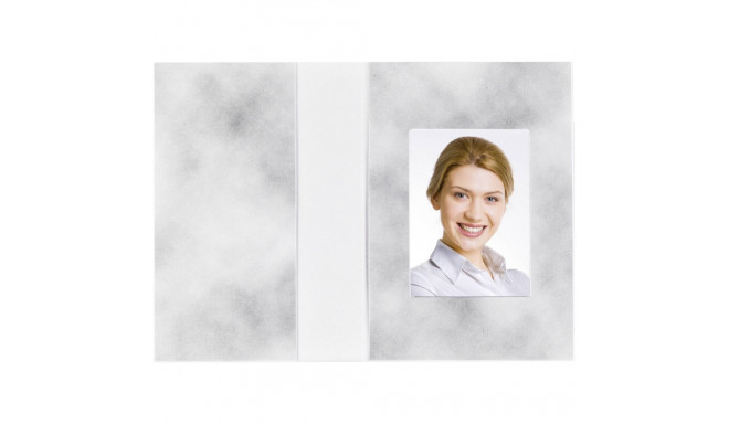 1x100 Daiber portfolio  cloud design, grey, 36x50 mm