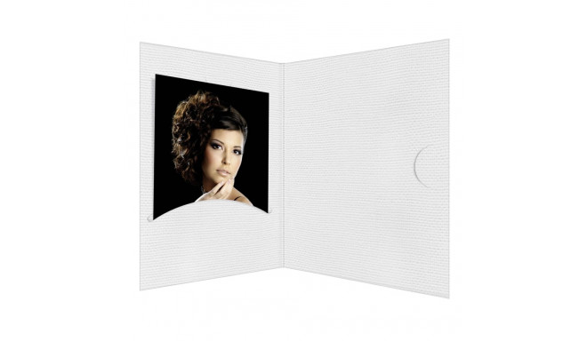 1x100 Daiber Portrait folders Opti-Line  up to 10x15 cm white