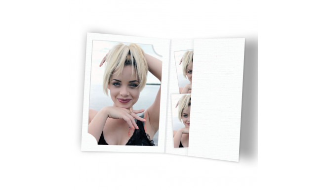 1x100 Daiber Passport Photo Folders white for 3 sizes