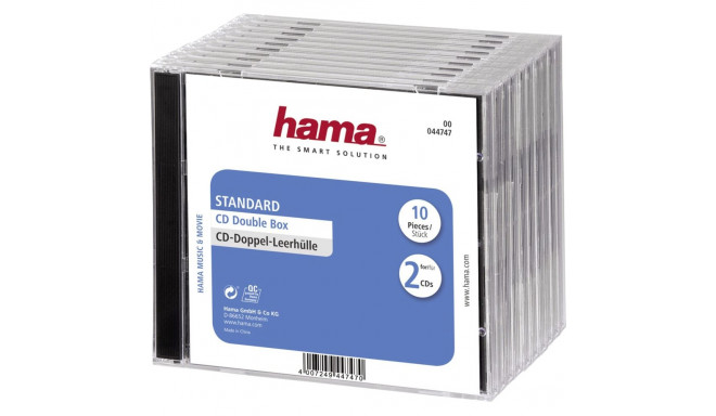 Hama CD Double Box 10pcs Jewel-Case                 44747