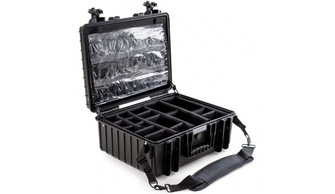B&W med.case Type 6000 must meditsiiniline esmaabikomplekti kohver