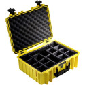 B&W Outdoor Case Type 5000 kollane vaheseintega sisemus