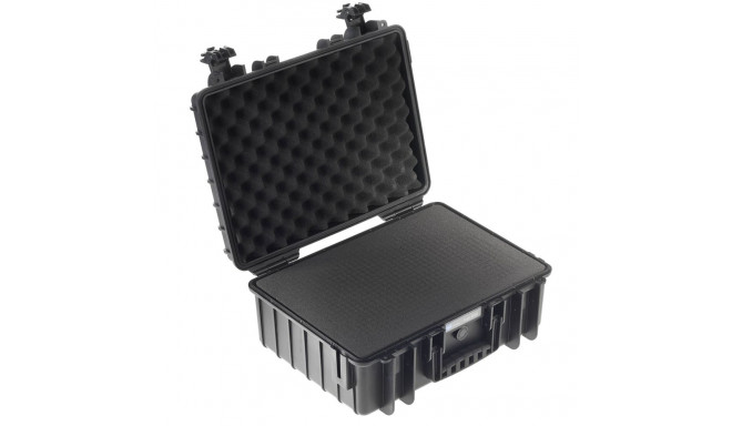 B&W Outdoor Case Type 5000 black with pre-cut foam insert
