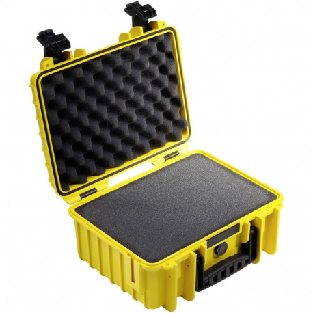 B&W Outdoor Case Type 3000 kollane vahuga sisuga