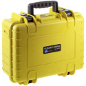 B&W Outdoor Case Type 4000 yellow with padded divider set