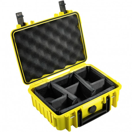 B&W Outdoor Case Type 1000 kollane polsterdatud vaheseina sisetükk