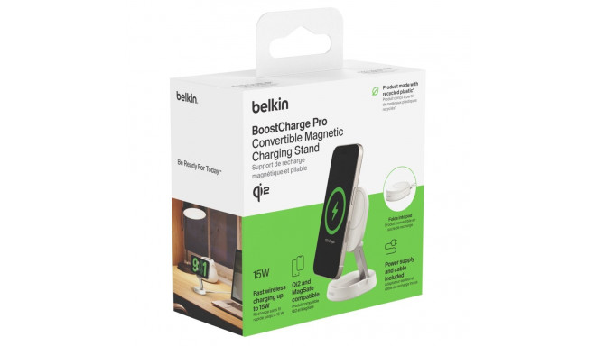 Belkin BOOST Charge Pro Qi2 15W magnetiline laadija valge WIA008vfWH