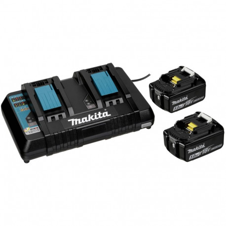 Makita Energy Kit 197629-2 2x BL1850B + DC18RD