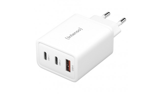 Intenso Power Adapter W65ACC GaN 2x USB-C 1x USB-A 65W valge