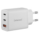 Intenso Power Adapter W65ACC GaN white 2x USB-C 1x USB-A 65W Intenso Power Adapter W65ACC GaN white 2x USB-C 1x USB-A 65W