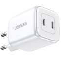 UGREEN Nexode 45W Kahe USB-C PD Laadija (25W+20W) valge