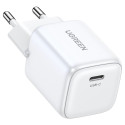 UGREEN Nexode Mini 20W PD GaN tehnoloogiaga Laadija Valge