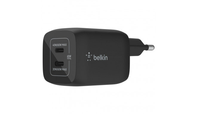 Belkin BOOST Charge 65W USB-C GaN PD 3.0 PPS must WCH013vfBK