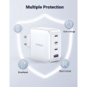 UGREEN USB-A+3xUSB-C 100W GaN-tehnoloogiaga Kiirlaadija EU Valge