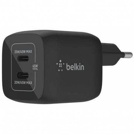 Belkin BOOST Charge 45W USB-C W GaN PD 3.0 PPS must WCH011vfBK