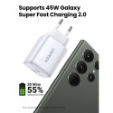 UGREEN Nexode 45W Kahe USB-C PD Laadija (25W+20W) valge
