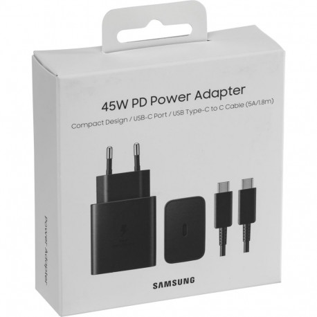Samsung Quick Charger 45W toiteadapter EP-T4510 must