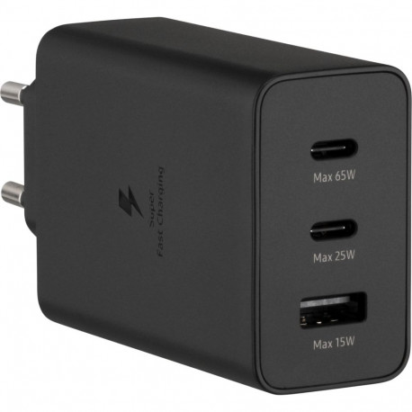 Samsung USB-laadija Trio 65W, must