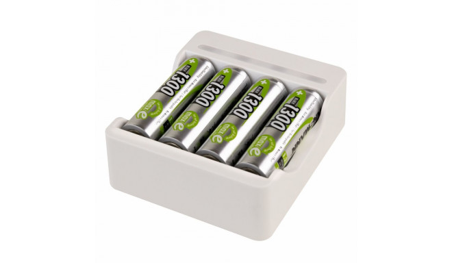 Ansmann laadija Basic IV koos 4 x AA 1300mAh akuga 1001-0120-01