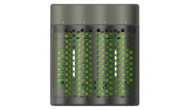 GP ReCyko M451/270 4-portiline USB laadija koos 4xAA NiMh 2600mAh-ga