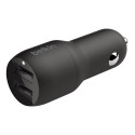 Belkin USB-A Autolaadija 24 W 1 m Lightning-kaabel CCD001bt1MBK