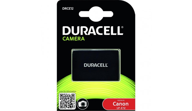 Duracell liitium-ioon aku 750 mAh Canon LP-E12 jaoks
